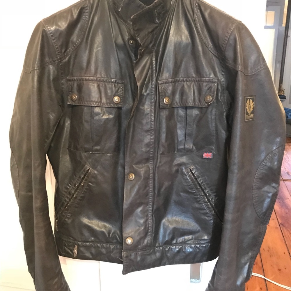 Belstaff Six Days Blouson waxed cotton moto jacket